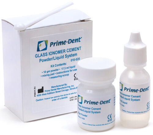 Prime-Dent®  Ciment verre ionomère en système poudre/liquide.